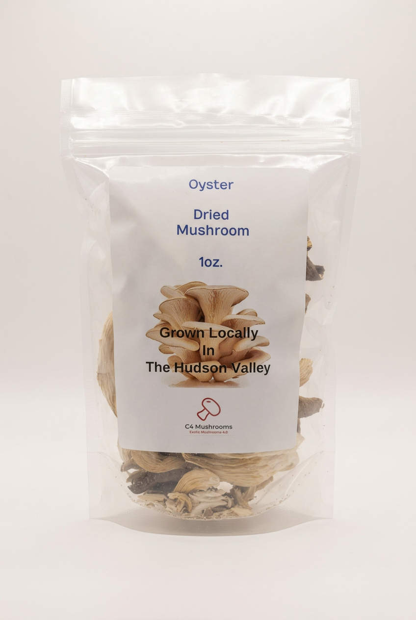 Cleaned-up oyster mushroom product photo