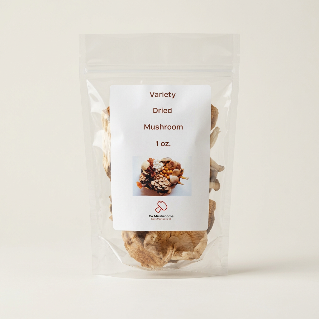 Cleaned-up Variety Dried Mushrooms product photo